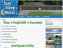 Tablet Screenshot of justsleepmotel.com